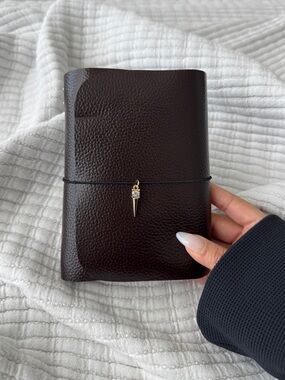 Louise Carmen Inspired Leather Journal Cover with Charm